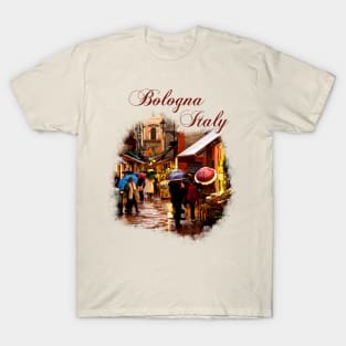 Bologna, Italy: Shopping in the Rain T-Shirt